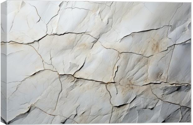 Limestone plain texture background - stock photography Canvas Print by Erik Lattwein