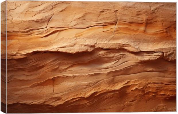Sandstone plain texture background - stock photography Canvas Print by Erik Lattwein