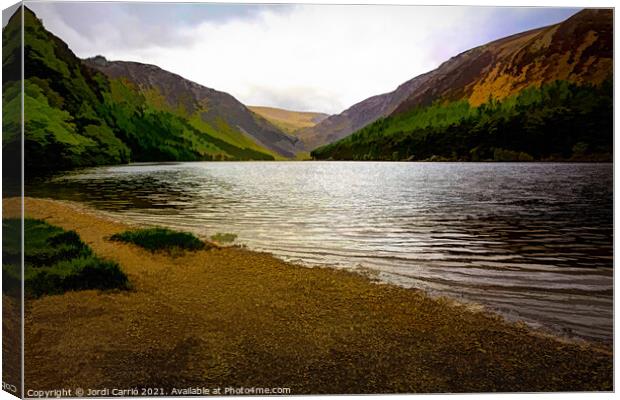 Glendalough the valley of the two lakes, Ireland - 7 Canvas Print by Jordi Carrio