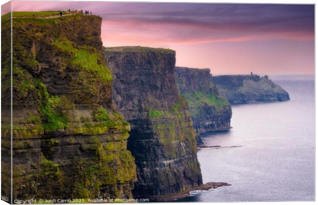 Cliffs of Moher tour, Ireland - 17 Canvas Print by Jordi Carrio