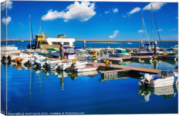 Visit to the city of Olhao, Algarve - 1 - Orton glow Edition Canvas Print by Jordi Carrio