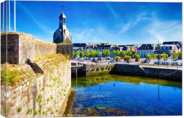 The fortified city of Concarneau - C1506-1967-GLA Canvas Print by Jordi Carrio