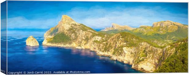 Panoramic of Cape Formentor - CR2204-7440-ABS Canvas Print by Jordi Carrio