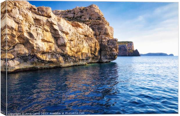 Majestic Cliffs of Cabrera Island - CR2204-7392-OR Canvas Print by Jordi Carrio