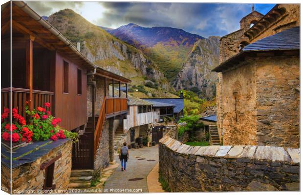 Alley of Peñalba - CR2210-8012-GRACOL Canvas Print by Jordi Carrio