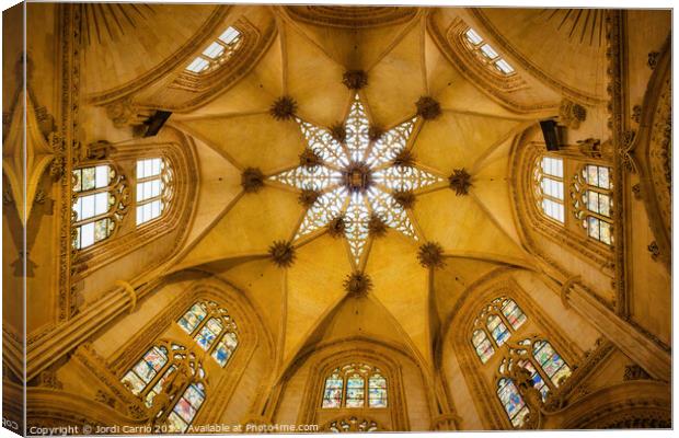 Condestable Chapel of the Cathedral of Burgos Canvas Print by Jordi Carrio