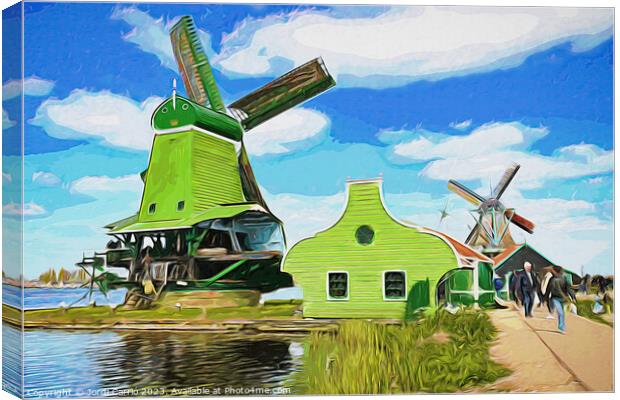 The harmony of Zaanse Schans - CR2305-9138-WAT Canvas Print by Jordi Carrio