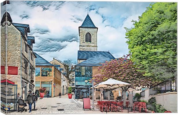 Historical Charm in Orleans - LU2304-1030302-PIN Canvas Print by Jordi Carrio