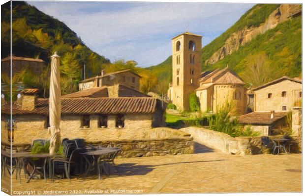 Medieval Charm in Catalonia Canvas Print by Jordi Carrio
