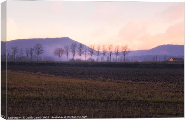 Twilight in Malla - CR2101-4440-PIN Canvas Print by Jordi Carrio