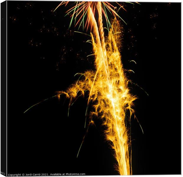 Fireworks details - 7 Canvas Print by Jordi Carrio