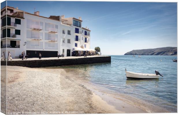 It's Pianc beach in the center of town Canvas Print by Jordi Carrio