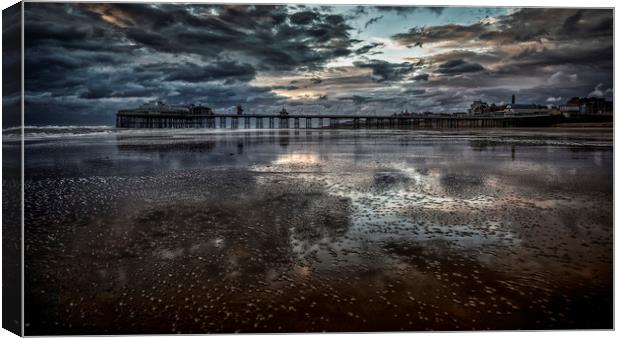 Blackpool North Pier at Sunset Canvas Print by Scott Somerside