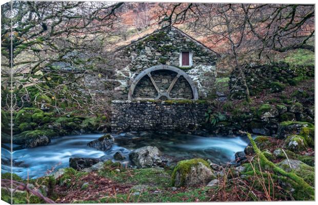 Watermill at Borrowdale Canvas Print by Scott Somerside