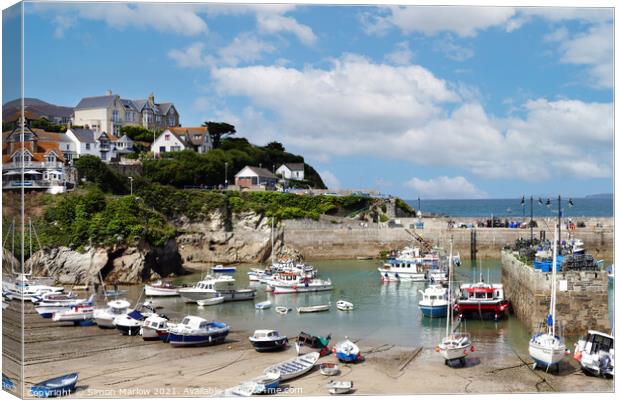 Serenity in Newquay Canvas Print by Simon Marlow