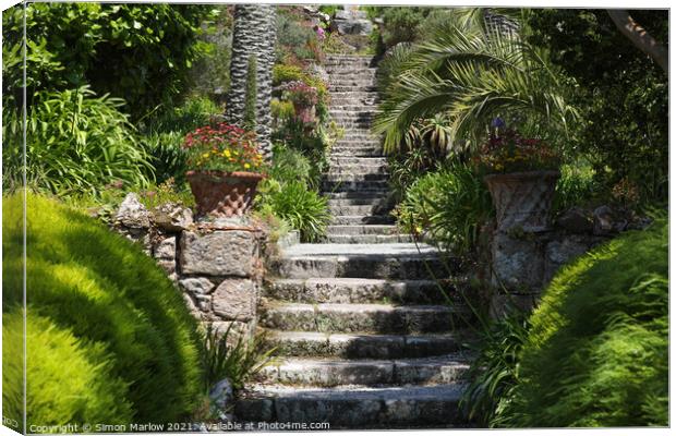 Abbey Gardens, Tresco, Isles of Scilly Canvas Print by Simon Marlow