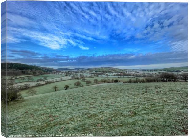 Enchanting Winter Wonderland Canvas Print by Simon Marlow