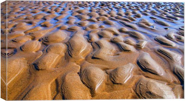 The textures of sand Canvas Print by Simon Marlow