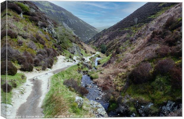 Carding Mill Valley, Shropshire Canvas Print by Simon Marlow