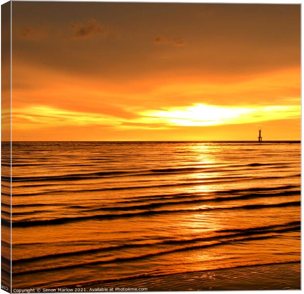 Borneo sunset Canvas Print by Simon Marlow