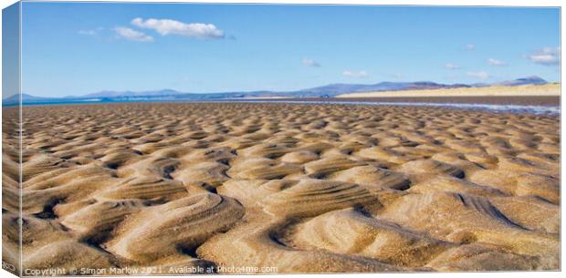 Serene Sandscapes Canvas Print by Simon Marlow