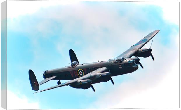 The Lancaster Bomber Canvas Print by Dave Newman