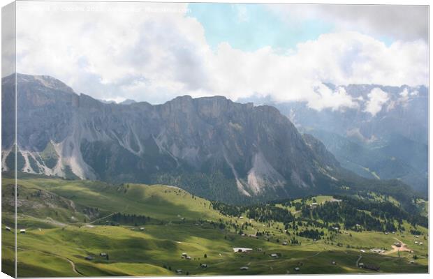 Walk through Italian Dolomites Canvas Print by Arun 