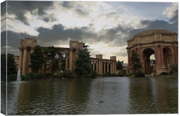 Palace of Fine Arts in San Francisco California Canvas Print by Arun 