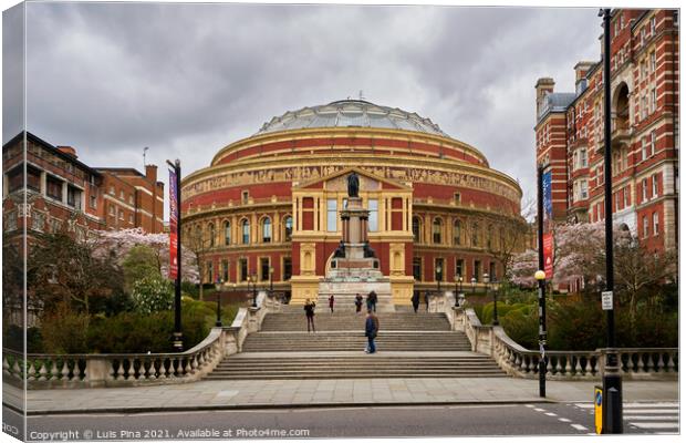 Royal albert concert hall in London, England Canvas Print by Luis Pina
