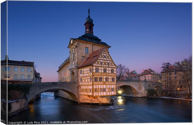 Bamberg Alte Rathaus Old City Hall, in Germany Canvas Print by Luis Pina