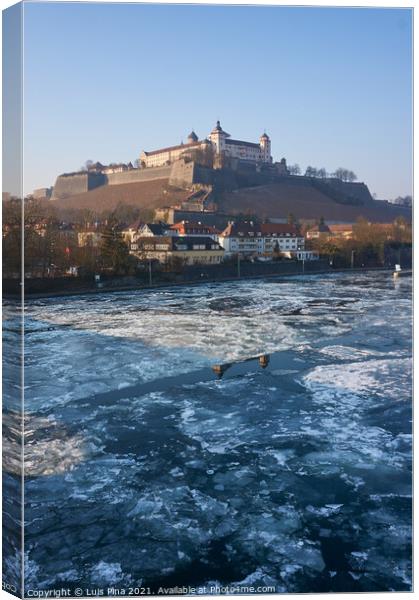 Festung Marienberg Fortress in Wuerzburg, Germany Canvas Print by Luis Pina