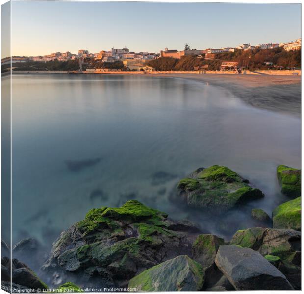 Sines beach at sunset in Portugal Canvas Print by Luis Pina