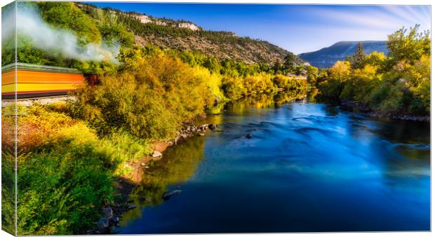 Morning Train to Silverton Canvas Print by BRADLEY MORRIS