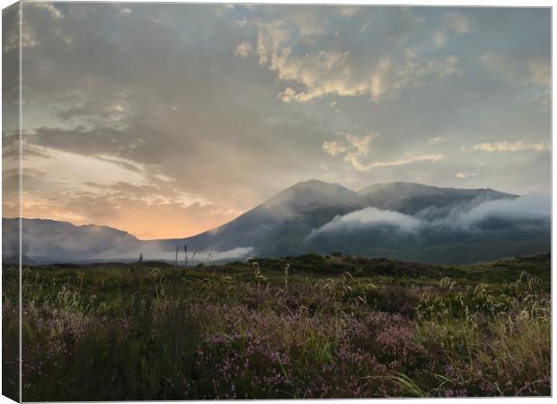 Sunrise at Tongariro crossing Canvas Print by Nathalie Naylor