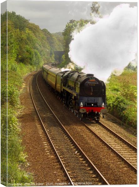Duke of Gloucester passing Conway. Canvas Print by mark baker