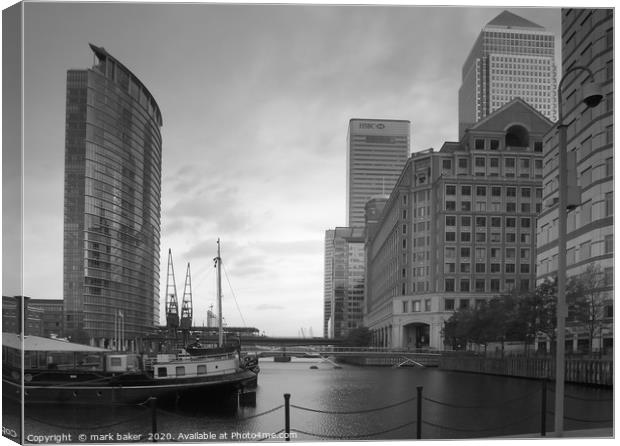 Docklands. Canvas Print by mark baker