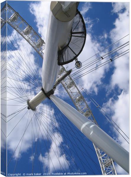 London Eye. Canvas Print by mark baker