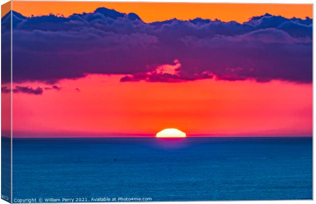 After Sunset La Jolla Heights San Diego California Canvas Print by William Perry