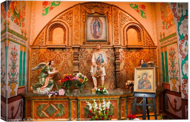 Guadalupe Shrine Mission Basilica San Juan Capistrano Church Cal Canvas Print by William Perry