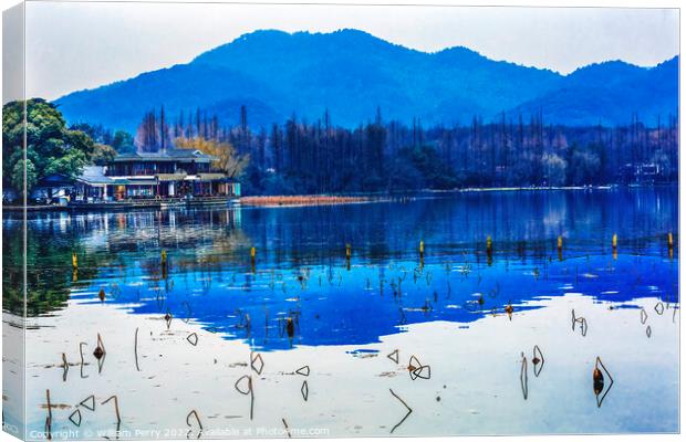 West Lake Reflection Hangzhou Zhejiang China Canvas Print by William Perry