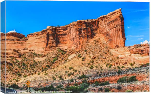 Tower of Babel Rock Formation Arches National Park Moab Utah Canvas Print by William Perry