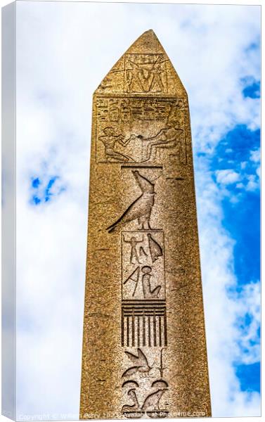 Egyptian Obelisk Pillar of Theodosius Hippodrome Istanbul Turkey Canvas Print by William Perry
