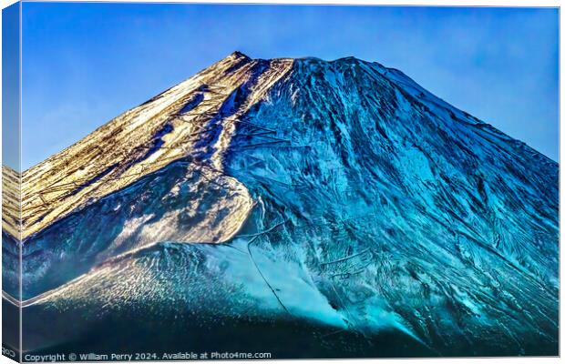 Colorful Mount Fuji Lookout Kanagawa Japan  Canvas Print by William Perry