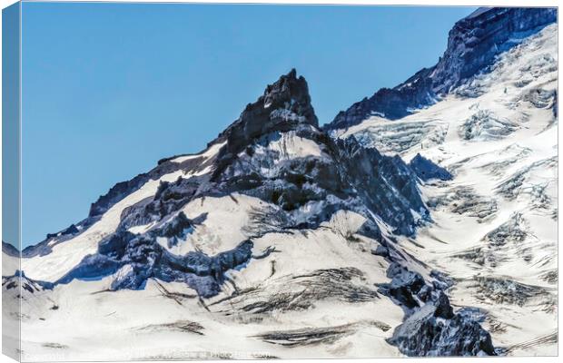 Little Tahoma Mount Rainier Crystal Mountain Washington Canvas Print by William Perry