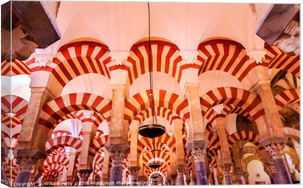 Mezquita Cordoba Spain Canvas Print by William Perry