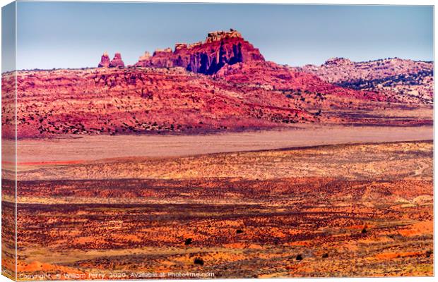 Painted Desert Arches National Park Utah Canvas Print by William Perry