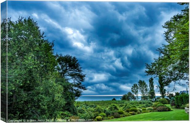 Storm Coming Padanaram View Dartmouth Massachusetts Canvas Print by William Perry