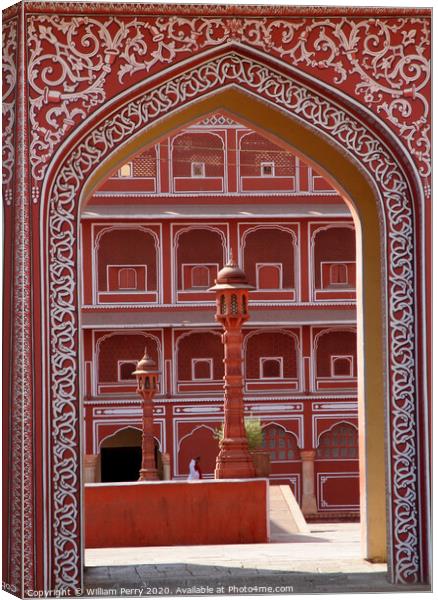 Red Fort Agora India Canvas Print by William Perry