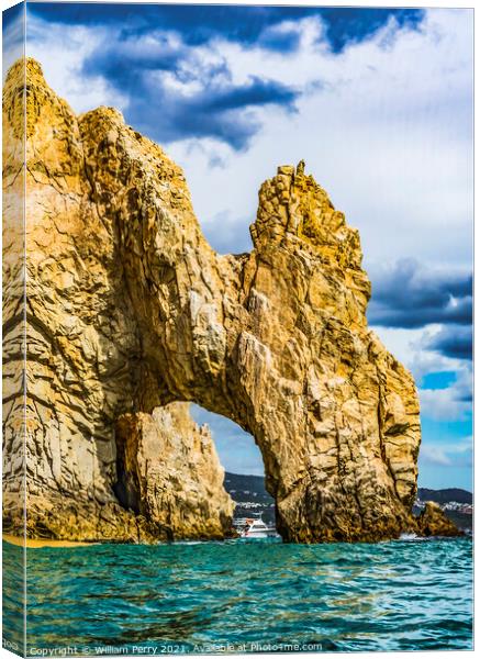The Arch Cabo San Lucas Mexico Canvas Print by William Perry