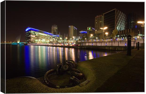 Salford Quays Media City Canvas Print by Wayne Molyneux